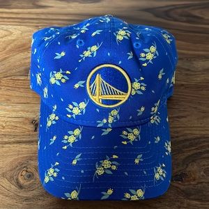 Golden State Warriors bloom print hat - NWT